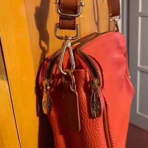 Valentina coral satchel purse